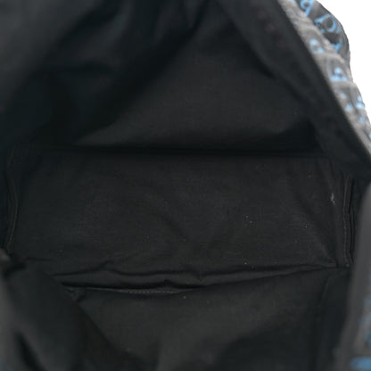 Christian Dior Oblique Rubber Rider Backpack Blue Black 5 of 14