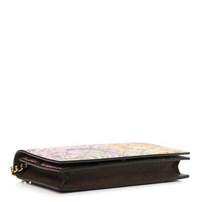 Gucci GG Supreme Monogram Bengal Chain Wallet Beige Pink 4 of 9