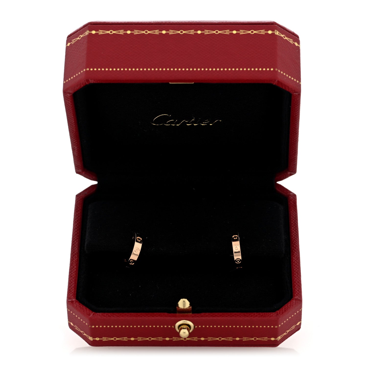 Cartier 18K Pink Gold Small LOVE Hoop Earrings 5 of 5