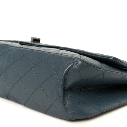 Chanel Aged Calfskin Quilted 2.55 Reissue 226 Flap Dark Blue 9 of 10