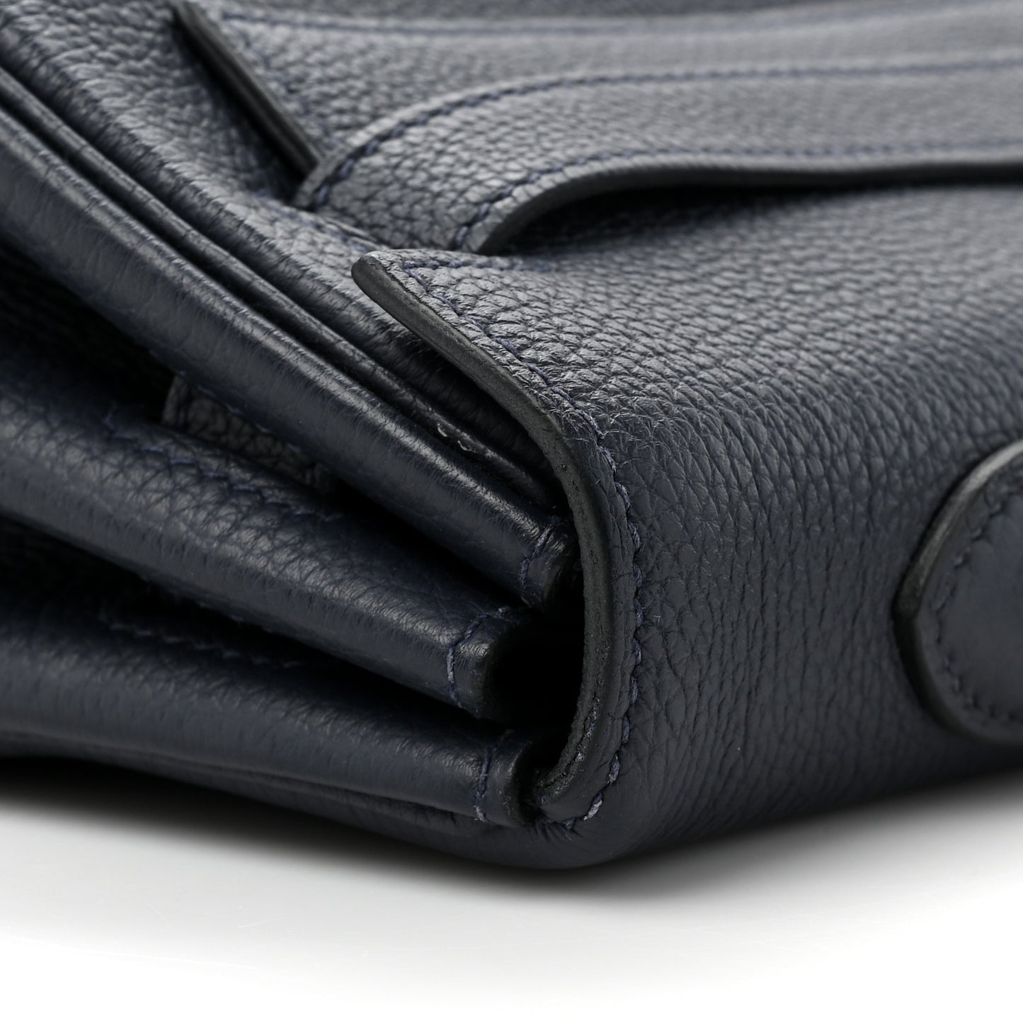 Togo Kelly Retourne 35 Bleu Indigo