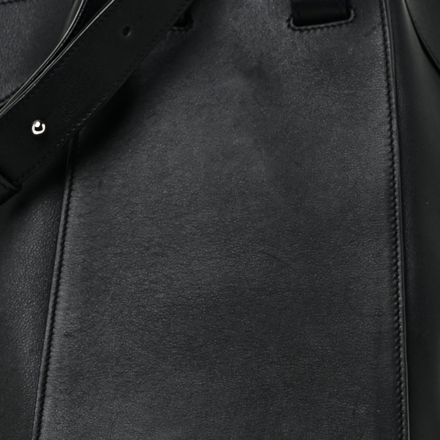 Calfskin Medium Hammock Shoulder Bag Black