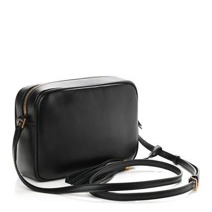 Saint Laurent Calfskin Leopard Print Monogram Lou Camera Bag Black 2 of 8