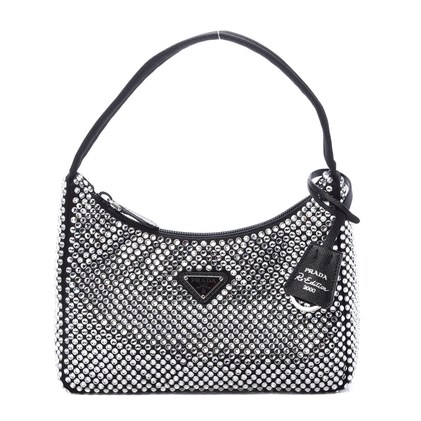 Satin Crystal Mini Re-Edition 2000 Bag Cristal