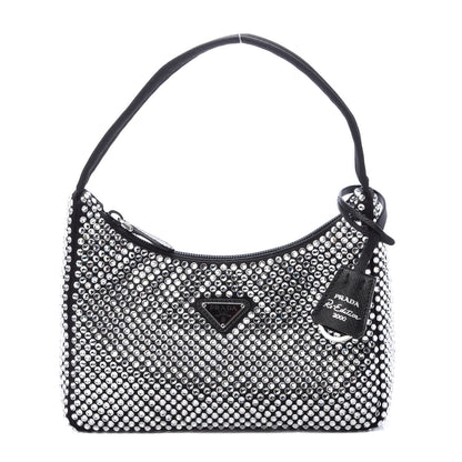 Prada Satin Crystal Mini Re-Edition 2000 Bag Cristal 1 of 10