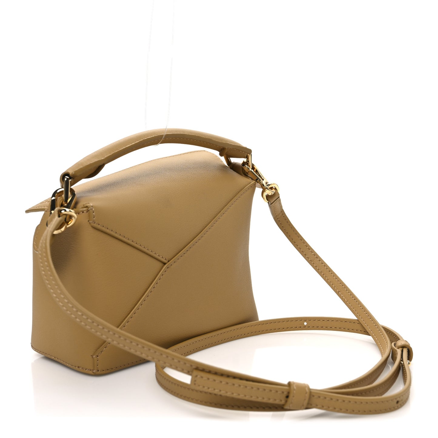 Calfskin Mini Puzzle Edge Bag Sahara