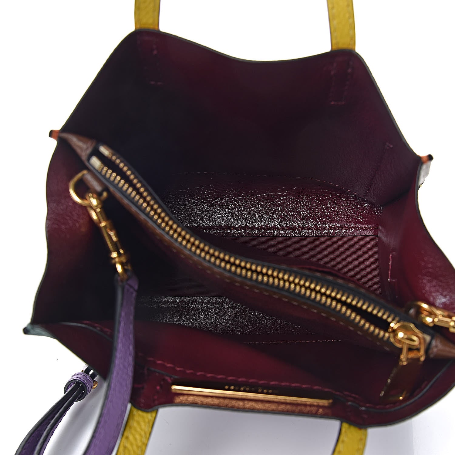 Marc Jacobs Grained Calfskin Colorblock Mini Grind Tote Surf Multi 5 of 12