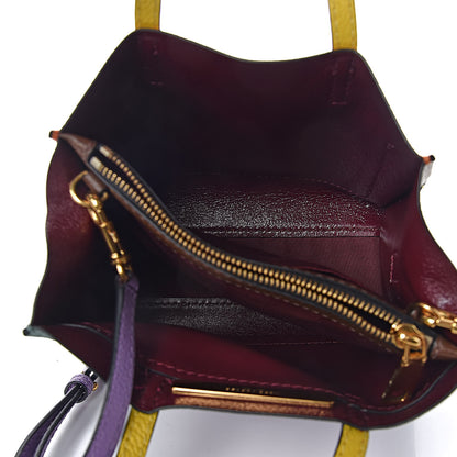 Marc Jacobs Grained Calfskin Colorblock Mini Grind Tote Surf Multi 5 of 12