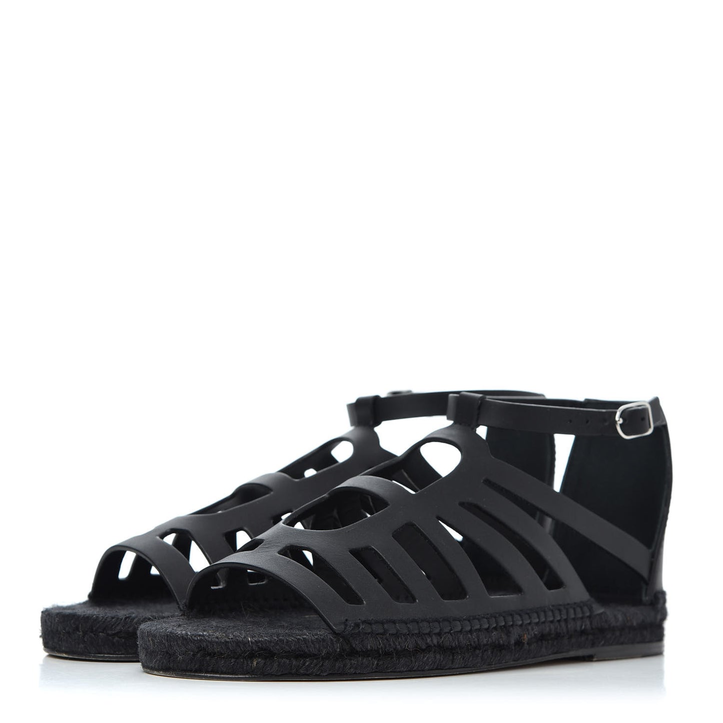 Calfskin Costanza Espadrilles 39 Black