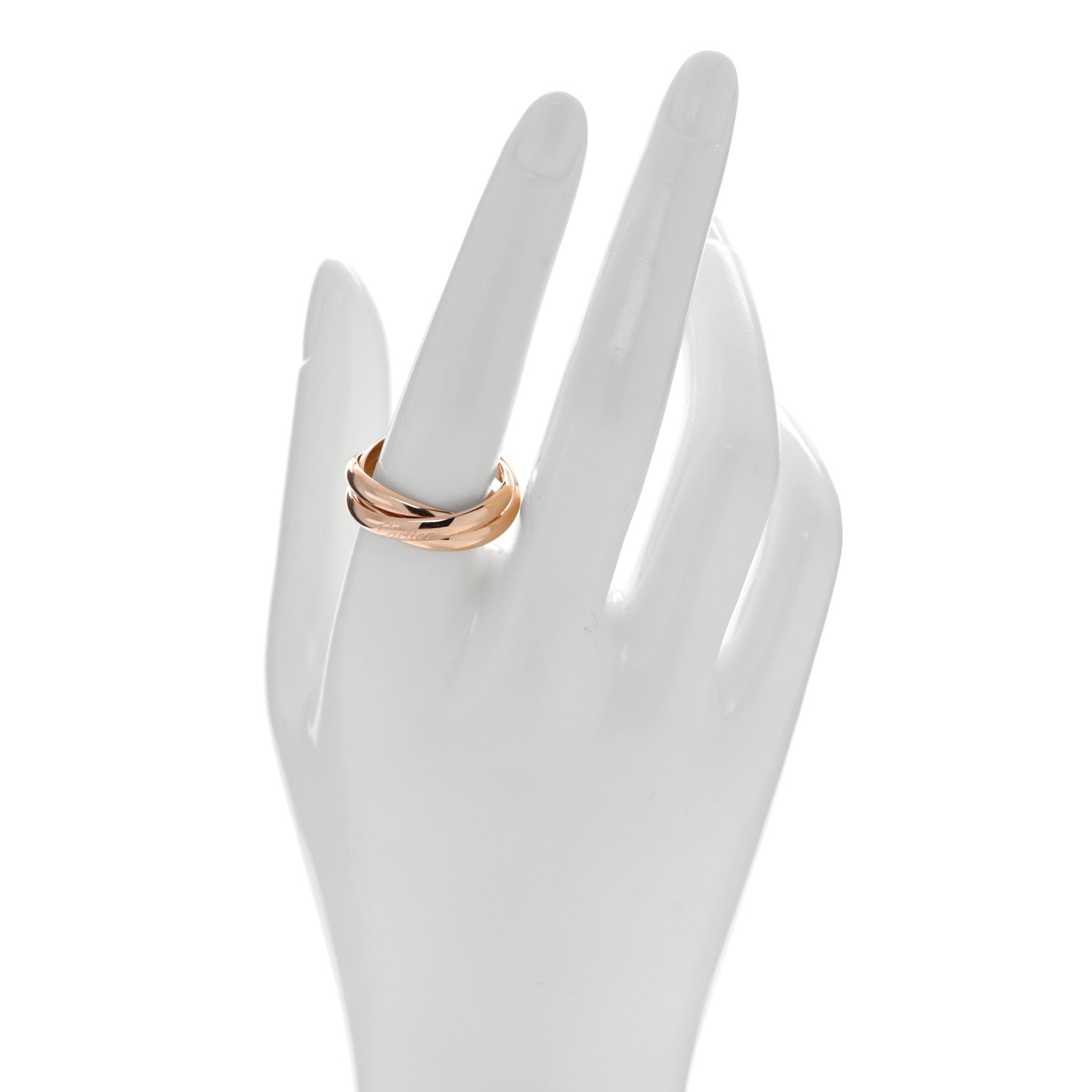 Cartier 18K Pink Gold Classic Trinity Ring 61 9.5 2 of 6