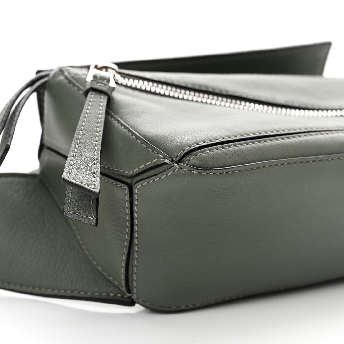 Calfskin Mini Puzzle Bumbag Dark Sage