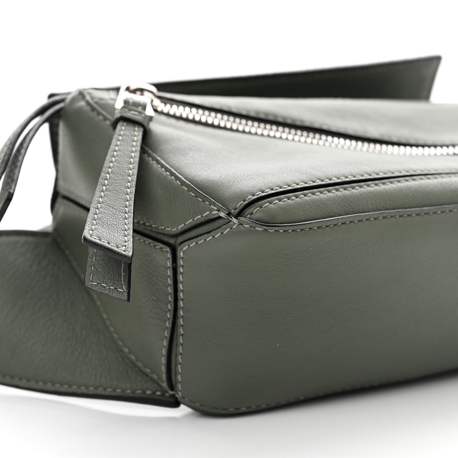 Loewe Calfskin Mini Puzzle Bumbag Dark Sage 9 of 13