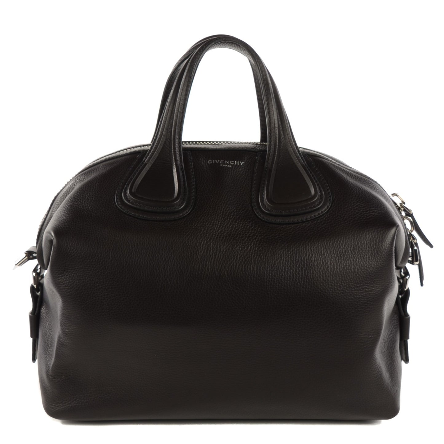 Waxy Grained Calfskin Medium Nightingale Black