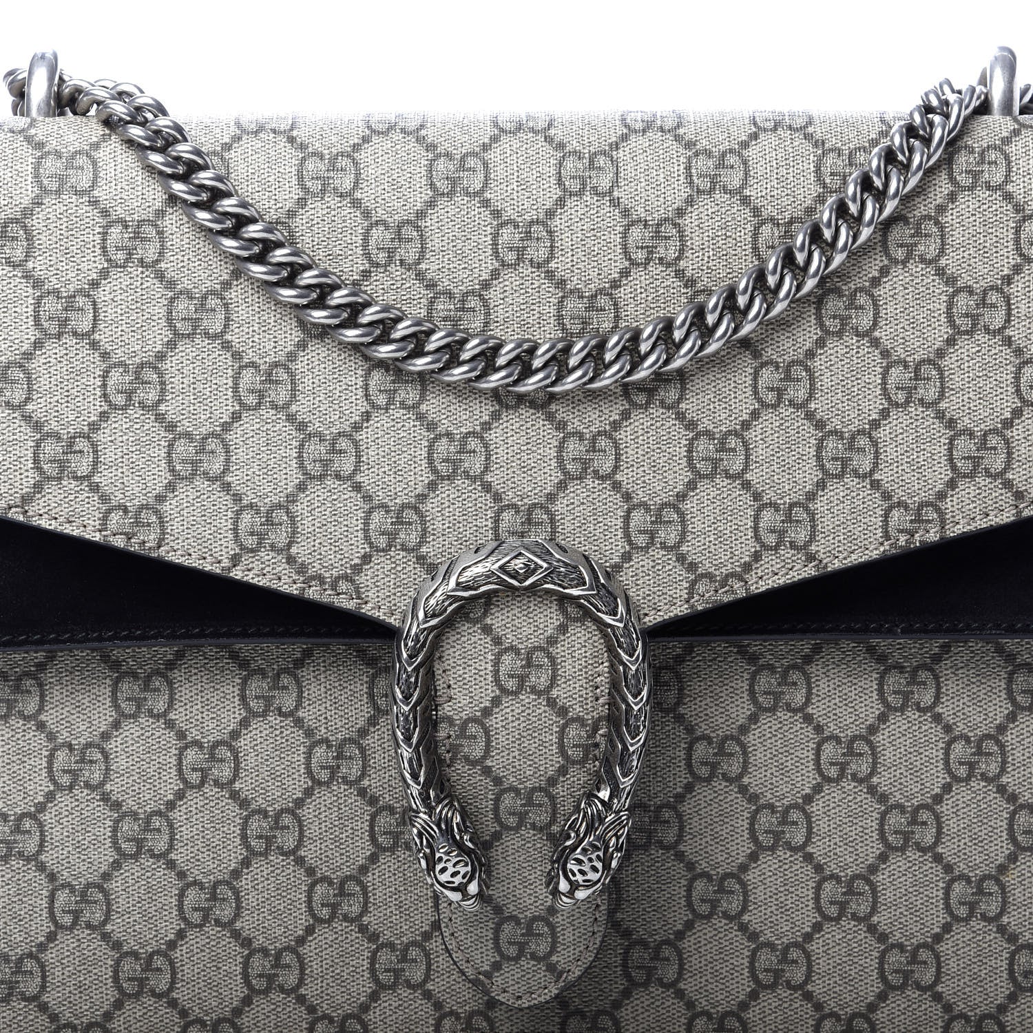 Gucci GG Supreme Monogram Medium Dionysus Shoulder Bag Black 13 of 13
