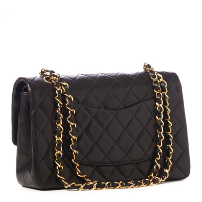 Chanel Lambskin Quilted Medium Double Flap Dark Brown 2 of 9