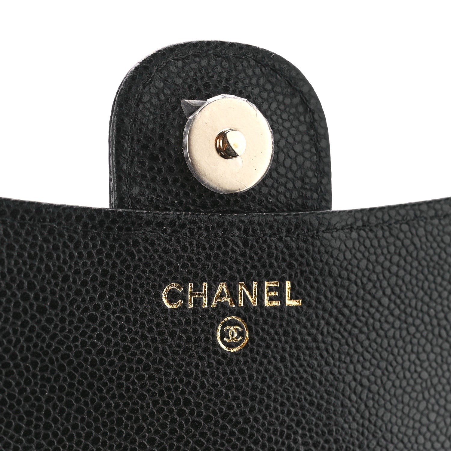 Chanel Caviar Quilted Flap Phone Holder With Chain Black 8 of 13