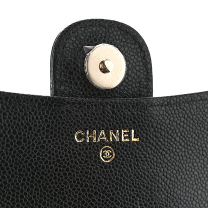Chanel Caviar Quilted Flap Phone Holder With Chain Black 8 of 13
