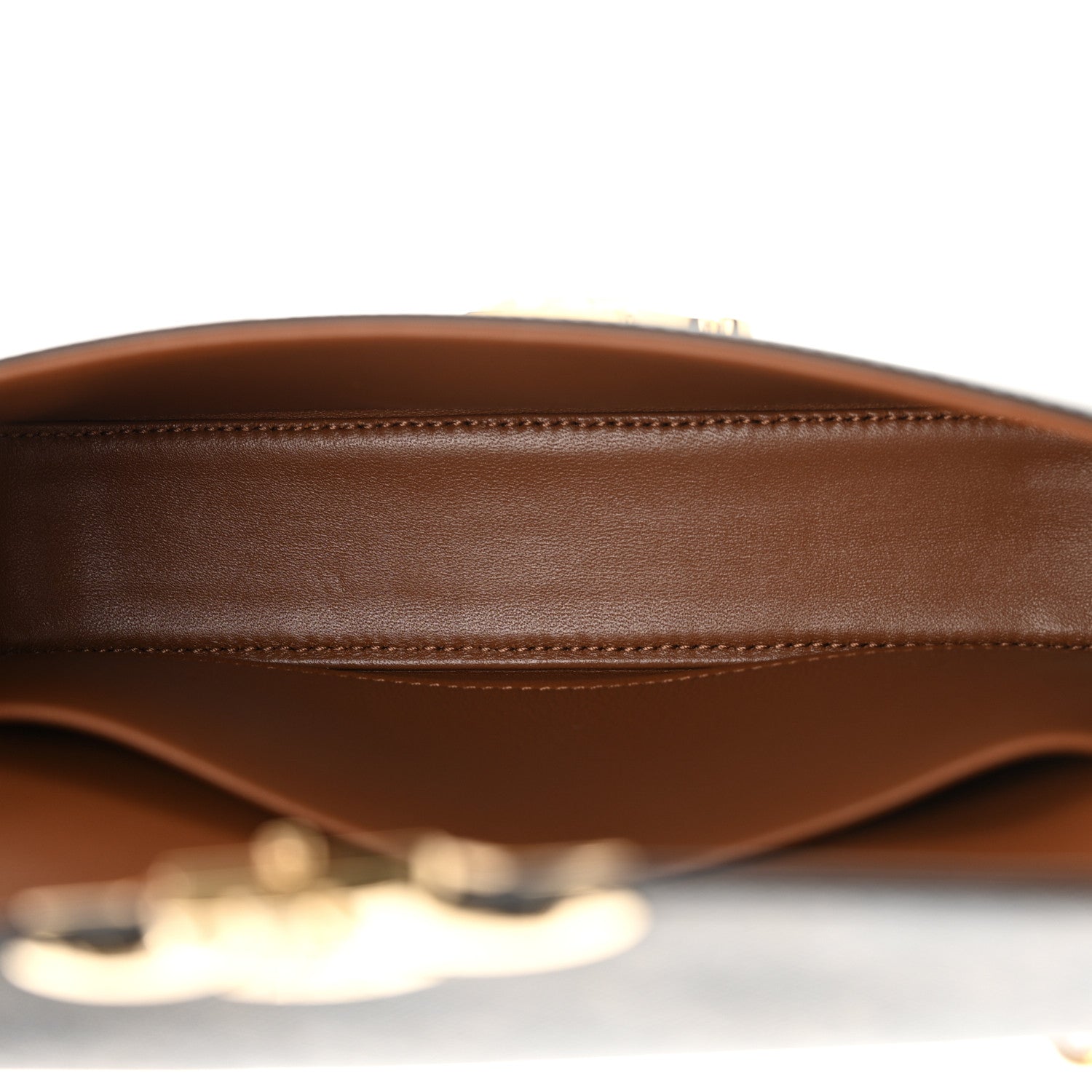 Celine Triomphe Canvas Chain Shoulder Bag Tan 5 of 12