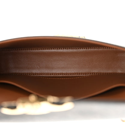 Celine Triomphe Canvas Chain Shoulder Bag Tan 5 of 12