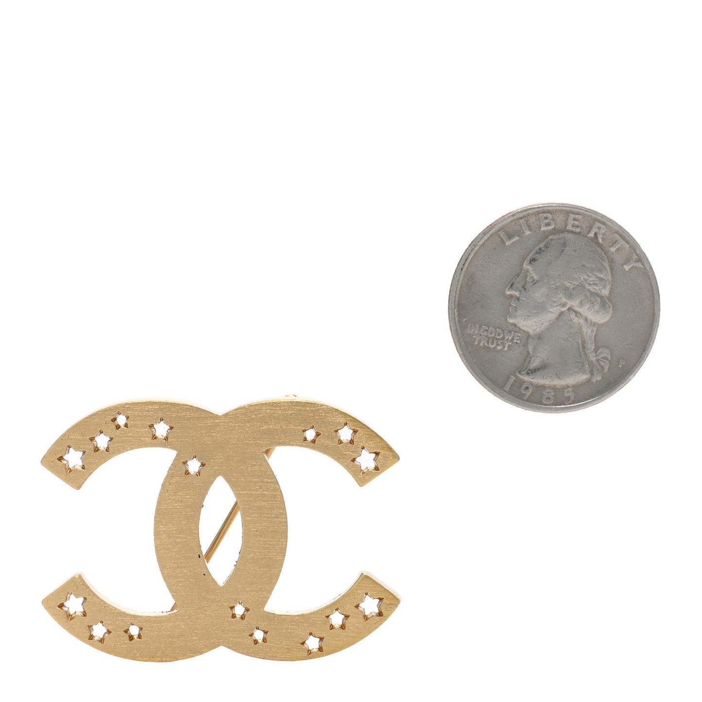CC Star Brooch Gold