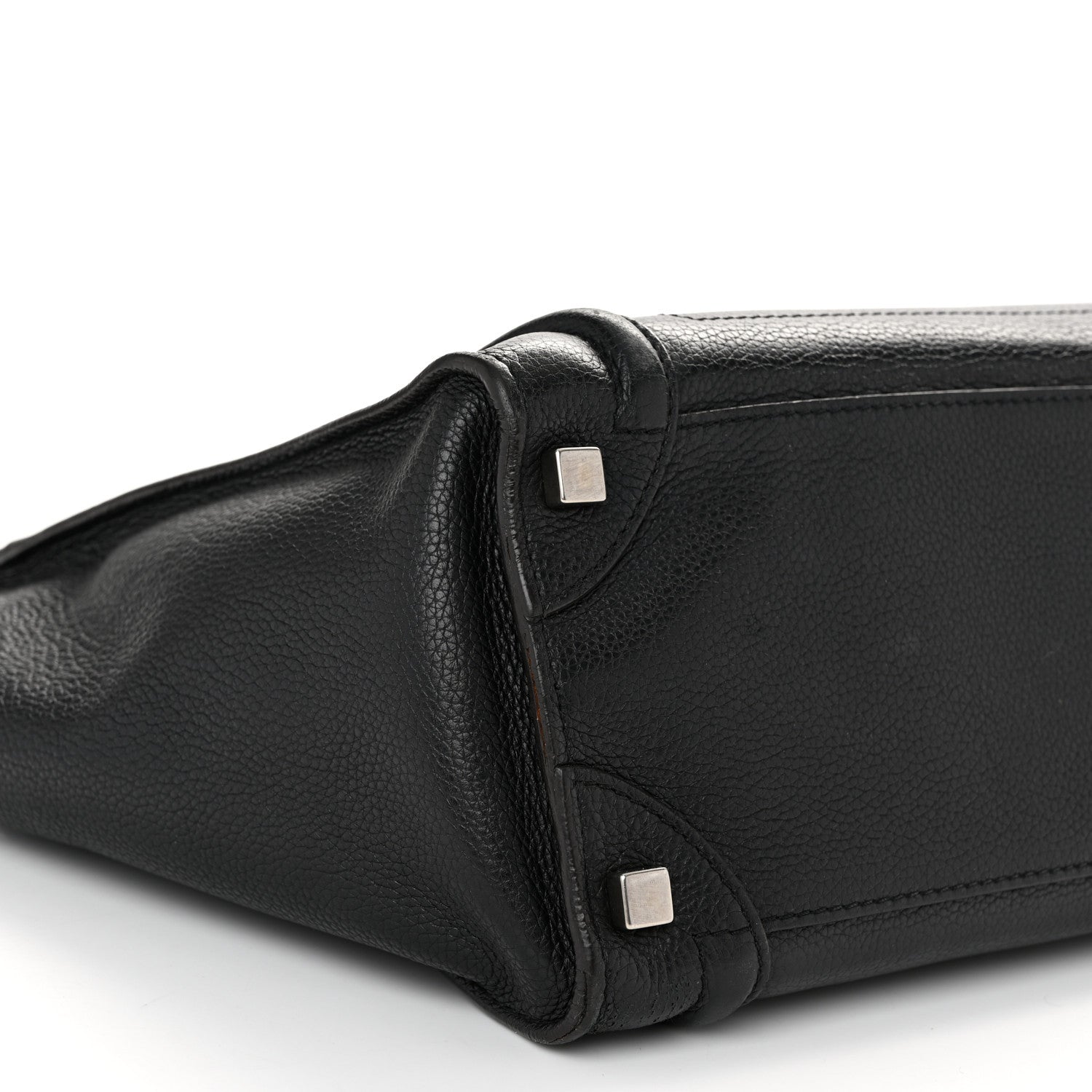 Celine Drummed Calfskin Micro Luggage Black 9 of 12