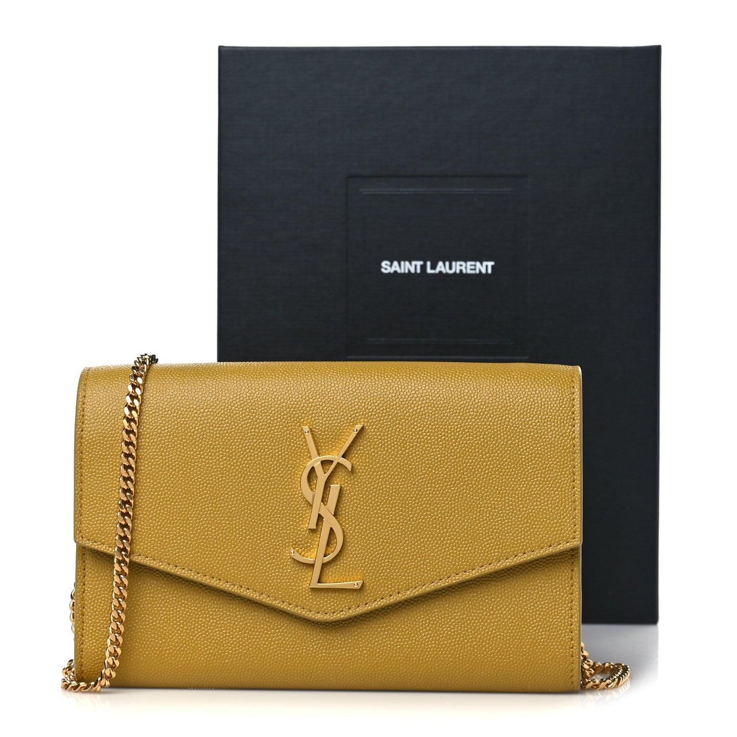 Grain De Poudre Monogram Uptown Chain Wallet Olive