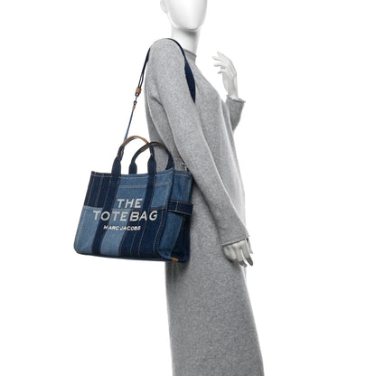 Marc Jacobs Denim Canvas Medium The Tote Bag Blue 2 of 10