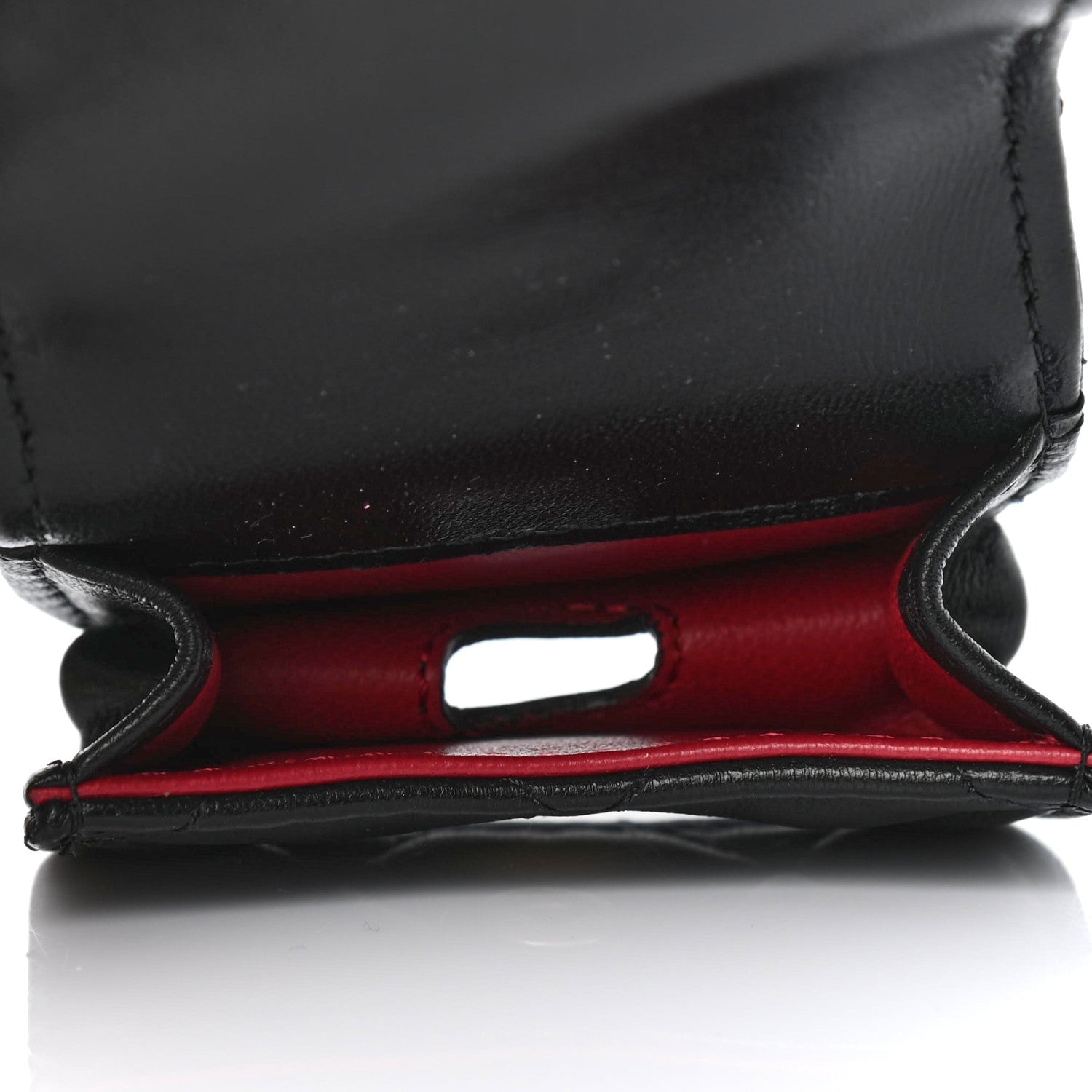 Chanel Pearl Lambskin Pearl Crown CC Wristlet Multi Pouches Black 7 of 10
