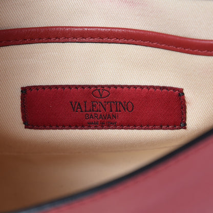 Valentino Garavani Vitello Medium Rockstud Flip Lock Crossbody Bag Rosso Valentino 5 of 7