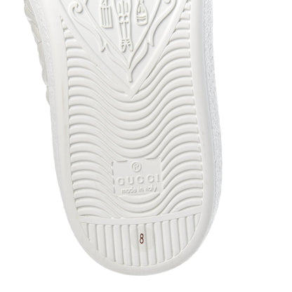 Gucci Nappa G Rhombus Mens Ace Sneakers 8 Great White Green 8 of 9