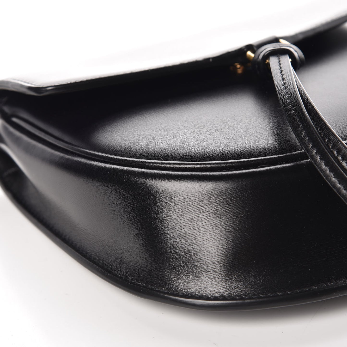 Small Grained Calfskin Small Datcha Satchel Bag Black