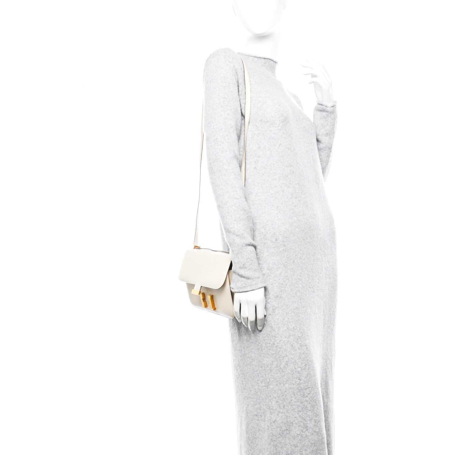 Hermes Epsom Horseshoe Constance Elan 25 Craie 2 of 10