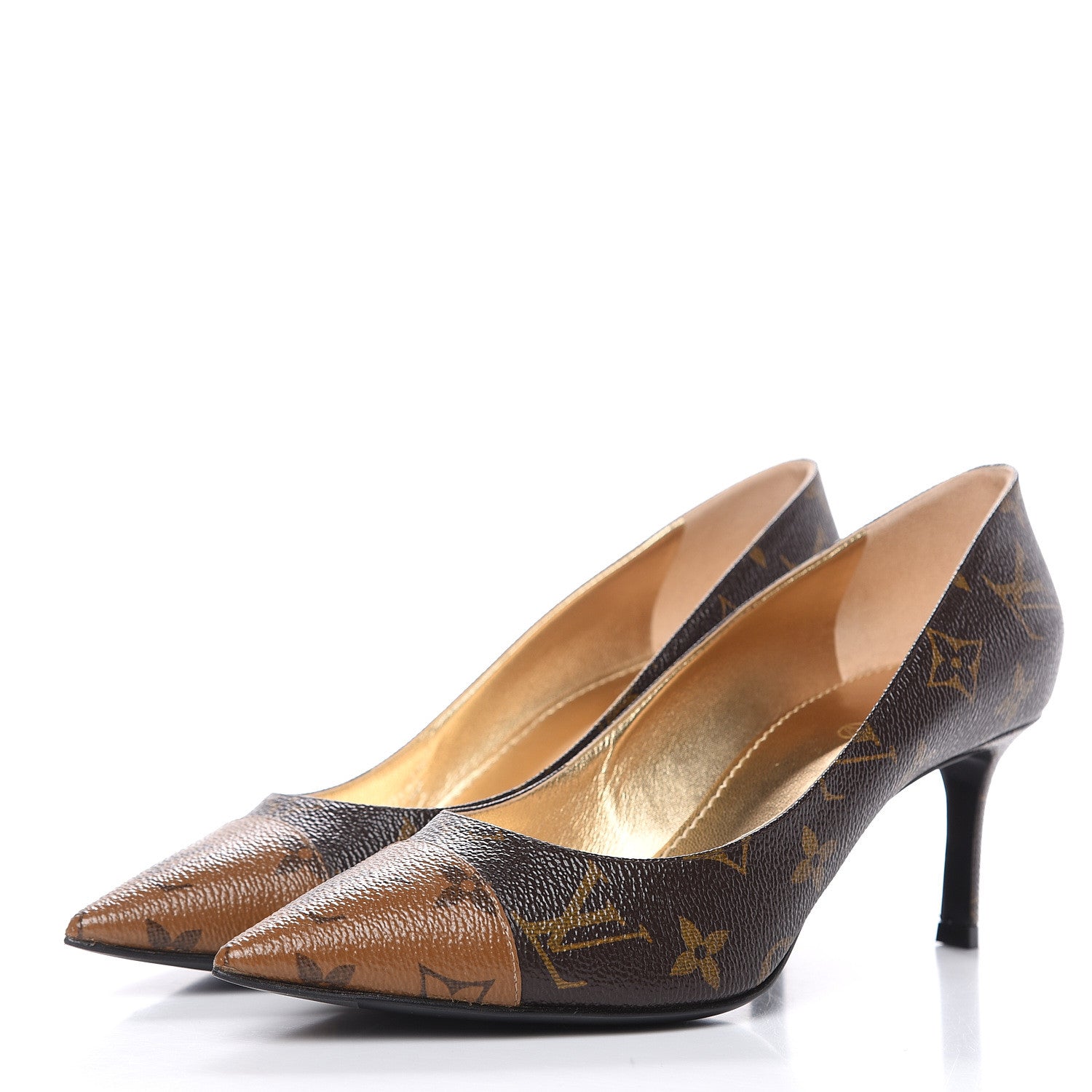 Louis Vuitton Reverse Monogram Cherie Pumps 38 3 of 8