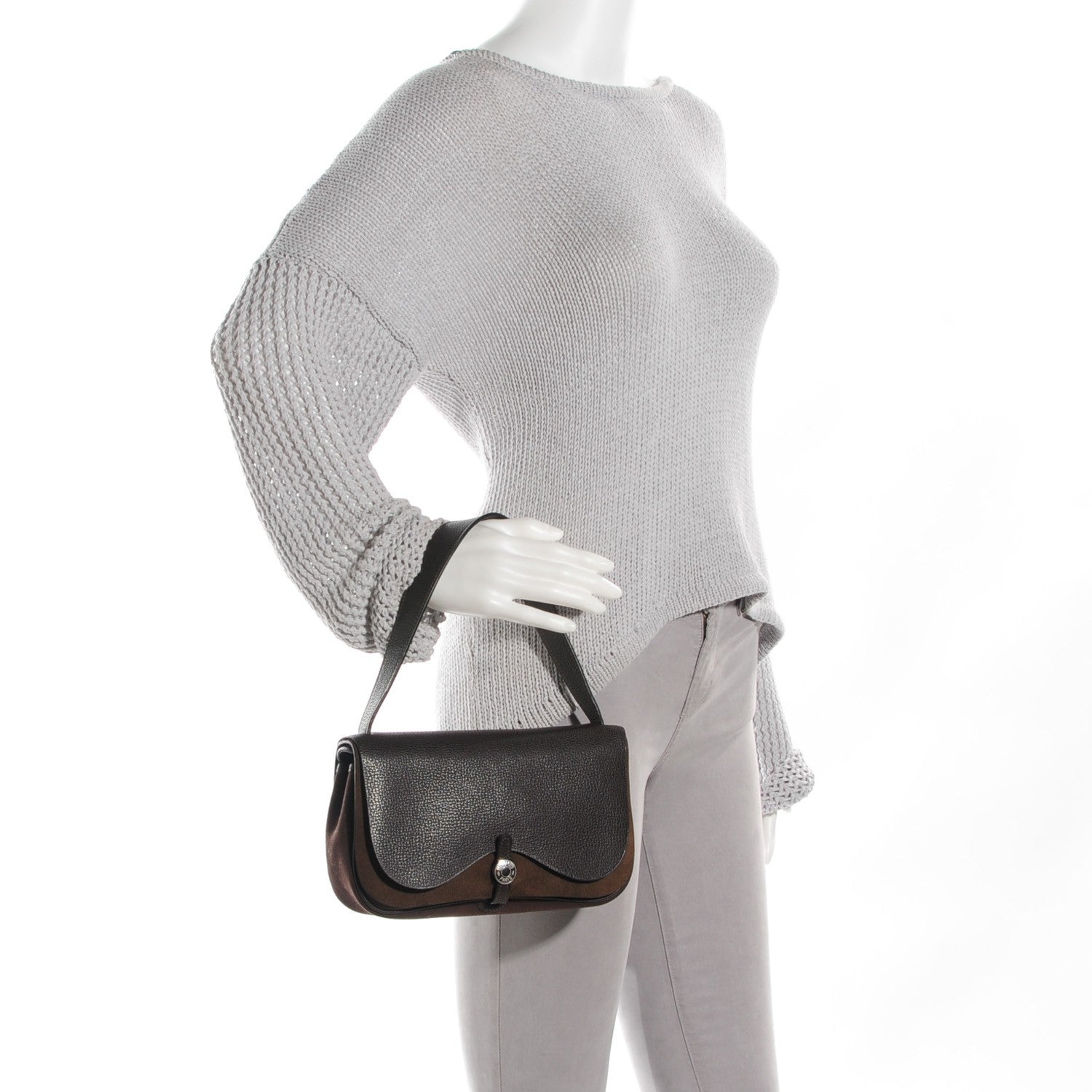 Hermes Vache Liegee Toile Sac Colorado PM Ebene 2 of 9