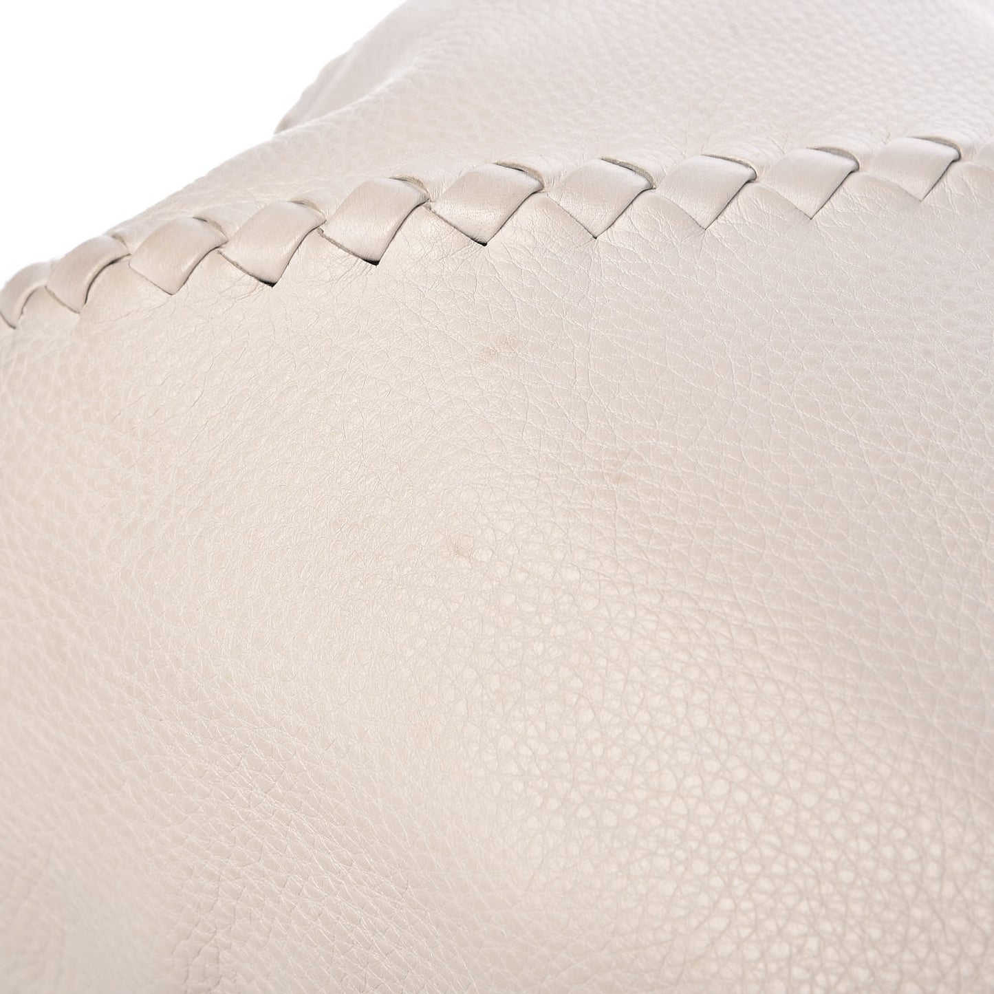 Cervo Deerskin Large Hobo Bianco White