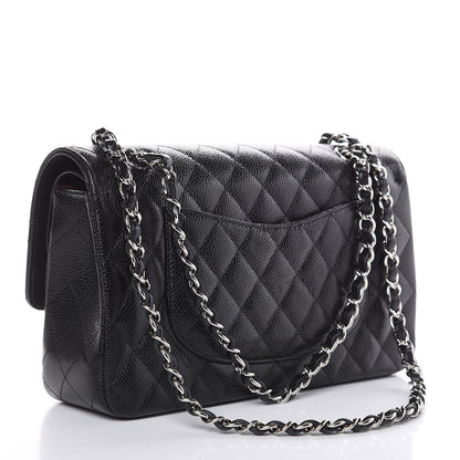 Chanel Caviar Quilted Medium Double Flap Black 3 of 12