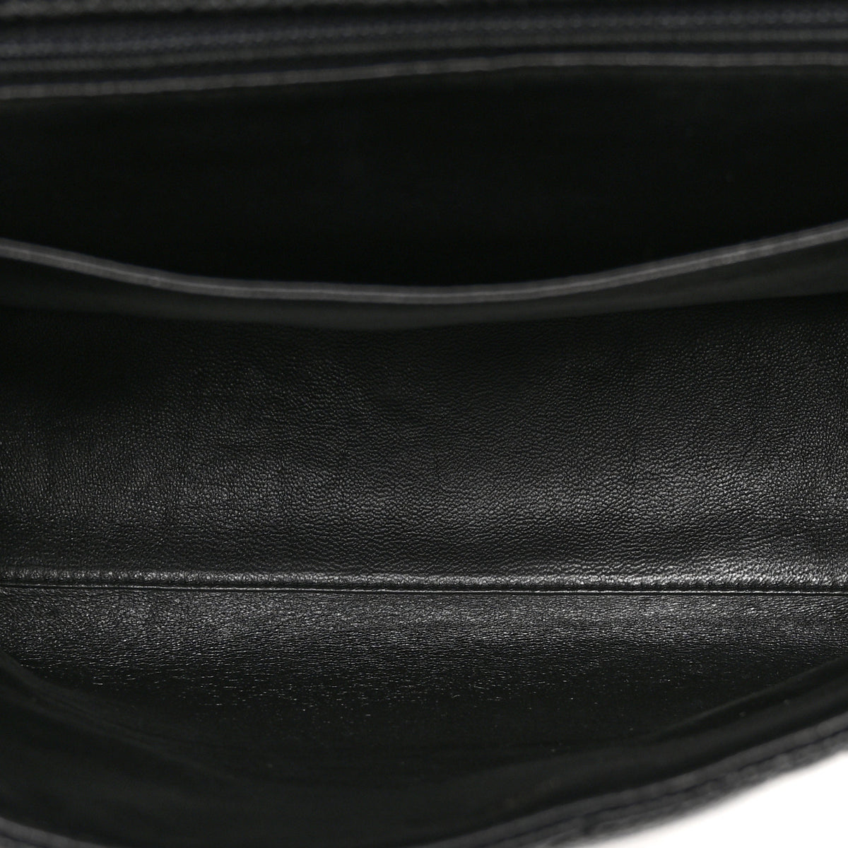 Caviar Quilted Jumbo Kelly Flap Black