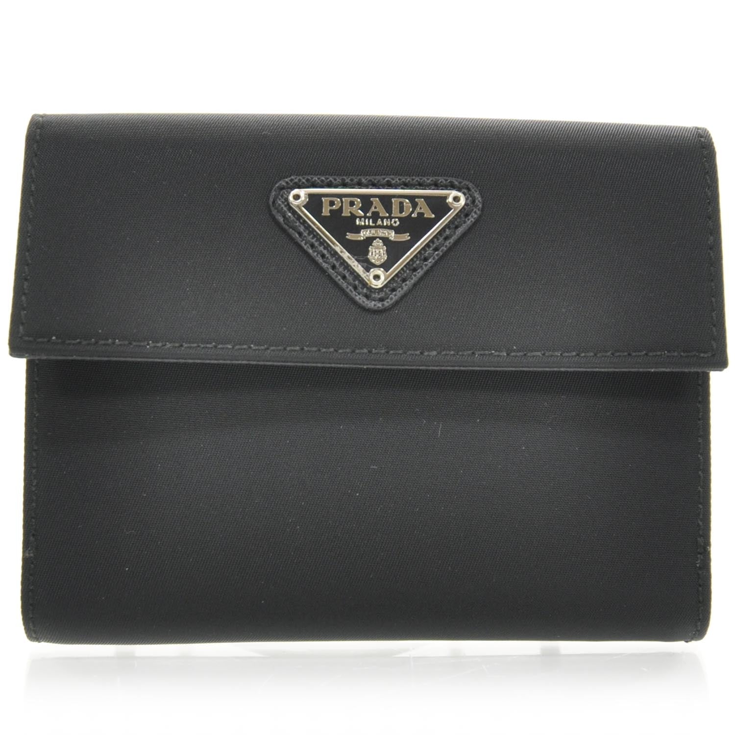 Prada Tessuto Nylon Wallet Nero Black 1 of 7
