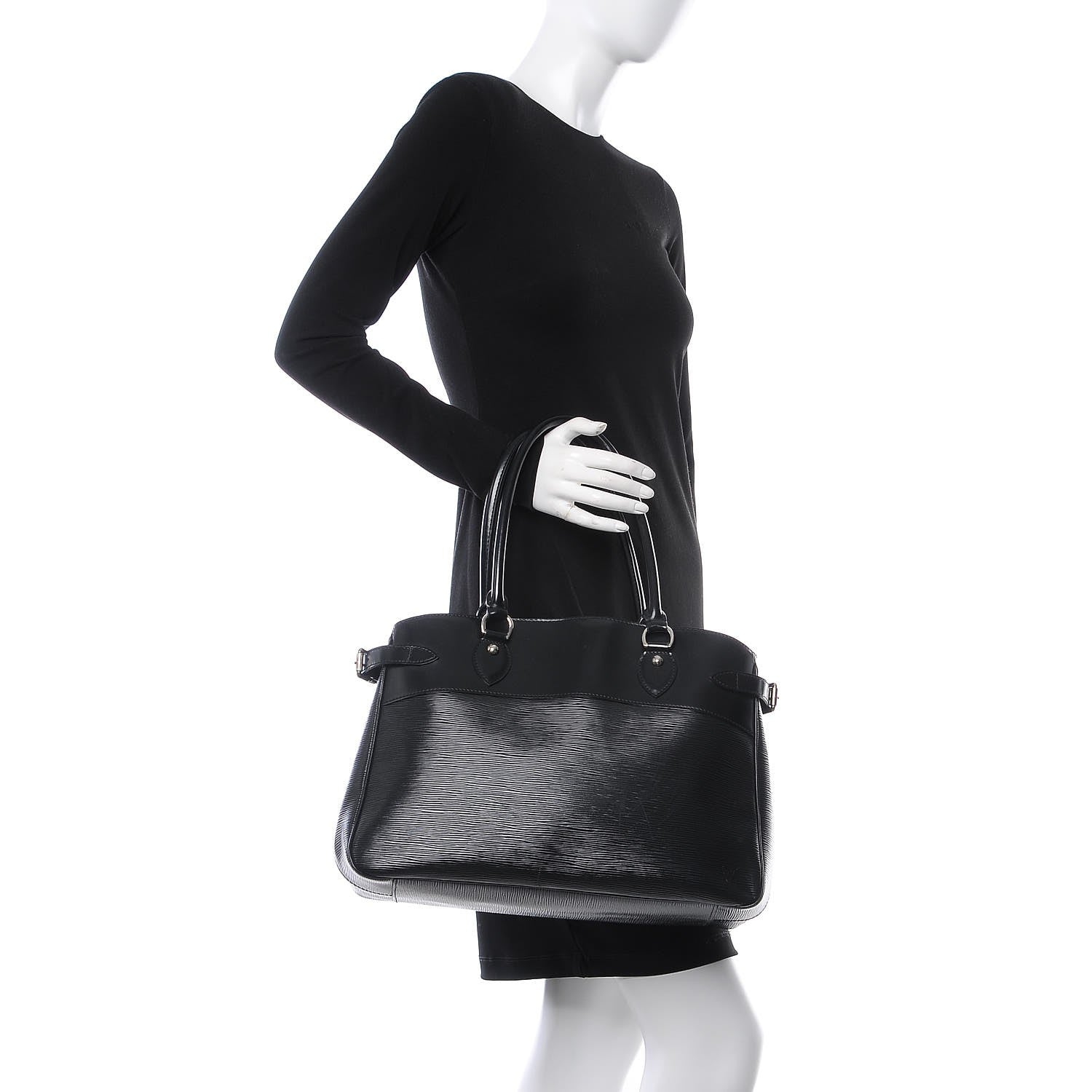 Louis Vuitton Epi Passy GM Black 2 of 9