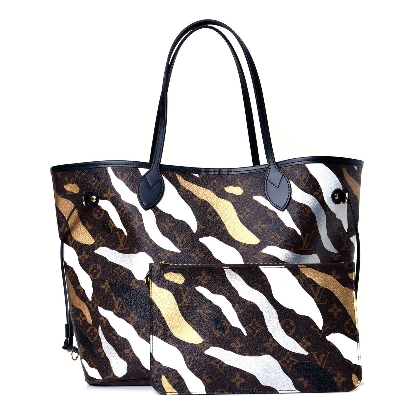 X LOL Monogram Neverfull MM Gold Silver