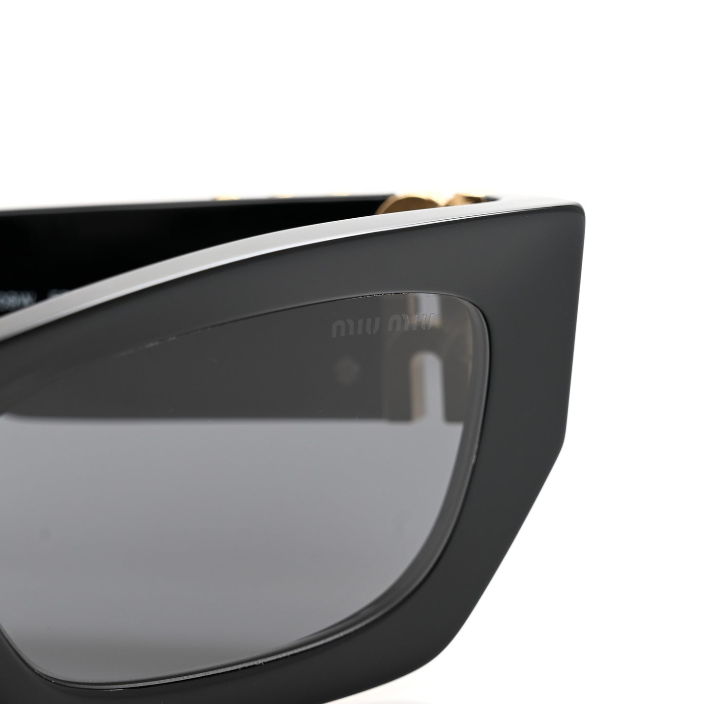 Acetate Rectangle Sunglasses SMU 09W Black