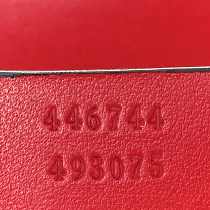 Gucci Calfskin Matelasse Mini GG Marmont Shoulder Bag Hibiscus Red 7 of 10