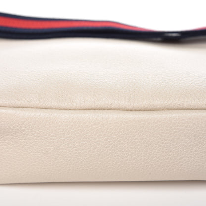 Gucci Grained Calfskin Logo Belt Bag White 10 of 11