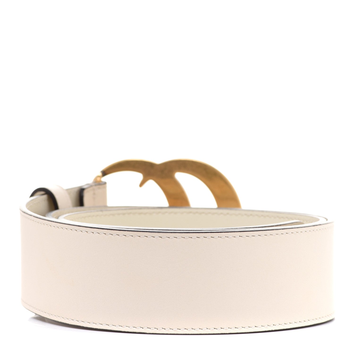 Gucci Calfskin Double G 40mm Belt 85 34 Mystic White 2 of 5