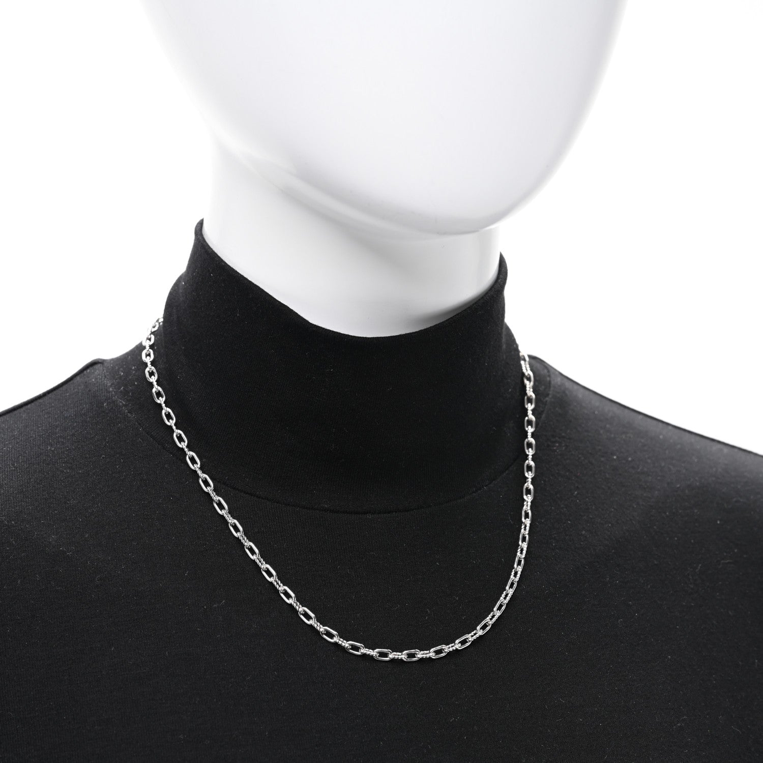 David Yurman Sterling Silver 3mm Madison Chain Necklace 2 of 4