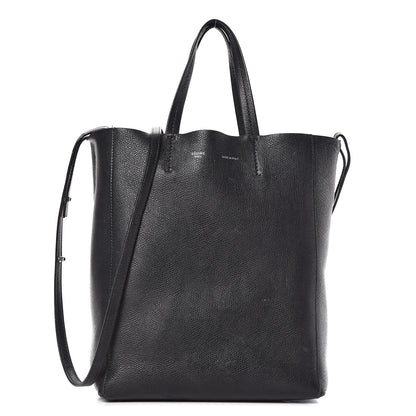 Celine Grained Calfskin Small Vertical Cabas Black 1 of 20