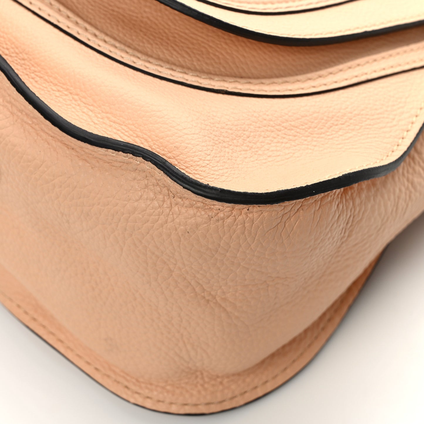 Calfskin Medium Marcie Satchel Light Tan