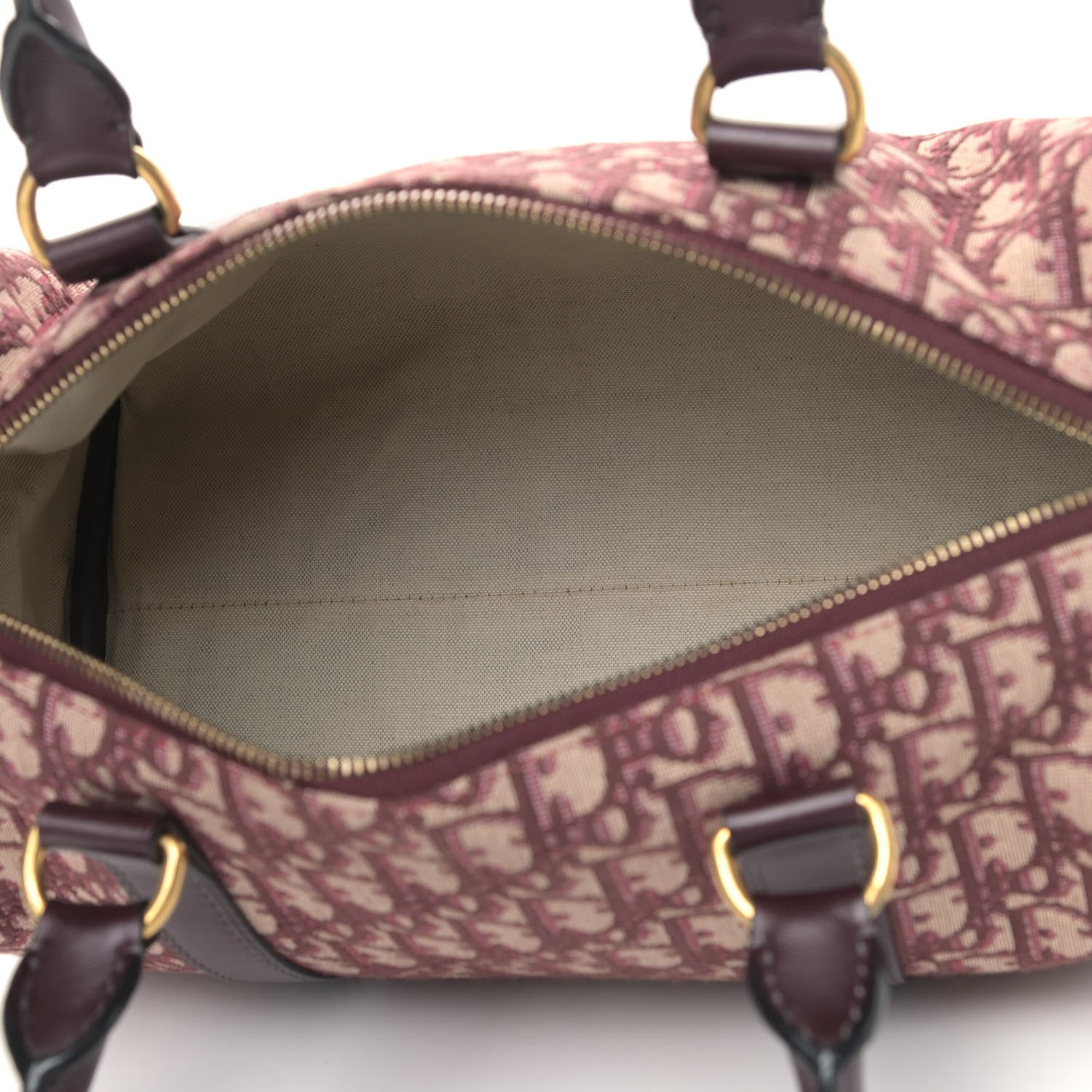 Christian Dior Oblique Boston Bag Bordeaux 4 of 4
