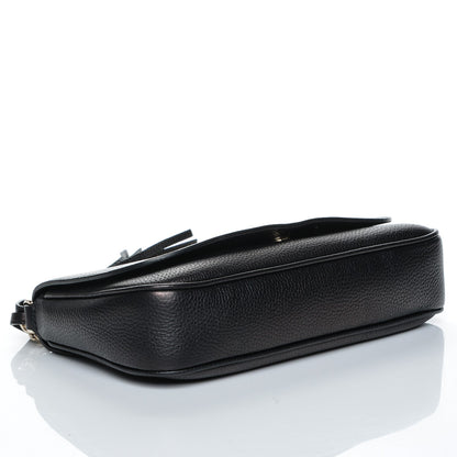 Gucci Pebbled Calfskin Medium Soho Flap Crossbody Black 4 of 7