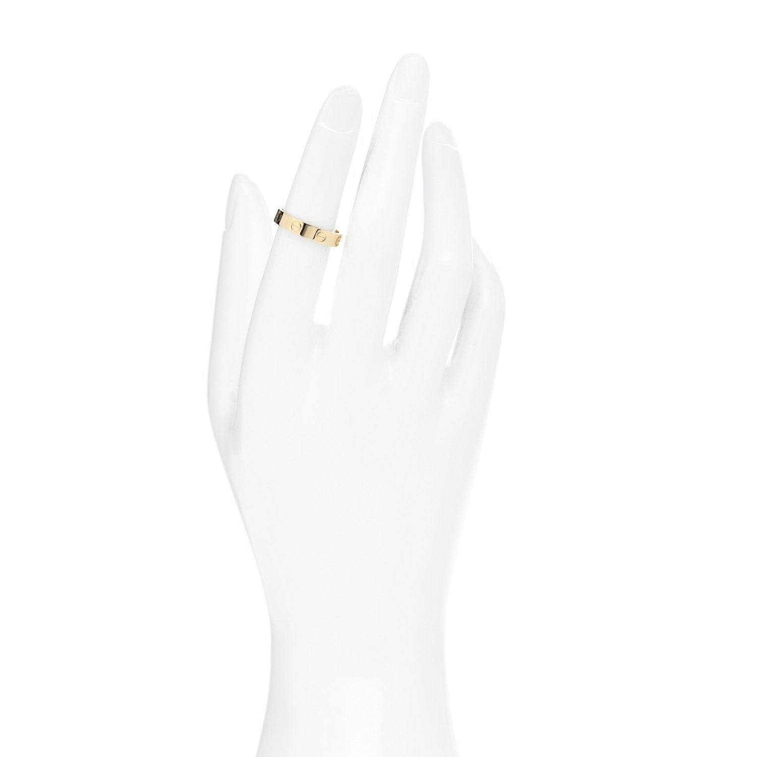 Cartier 18K Yellow Gold 3.5mm LOVE Wedding Band Ring 50 5.25 2 of 4